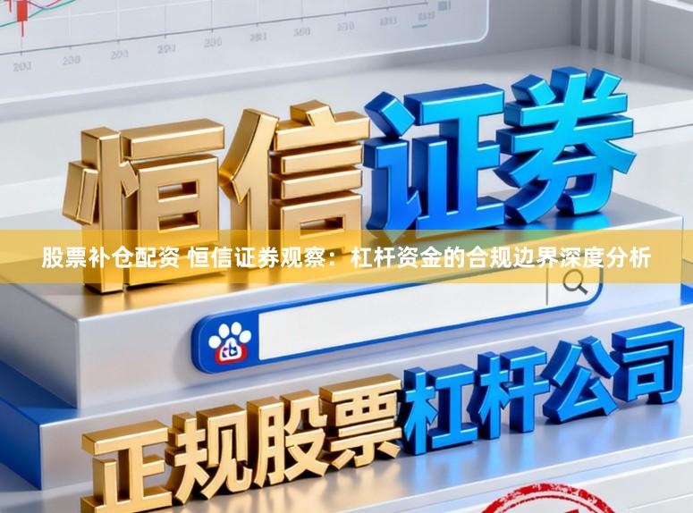 股票补仓配资 恒信证券观察：杠杆资金的合规边界深度分析