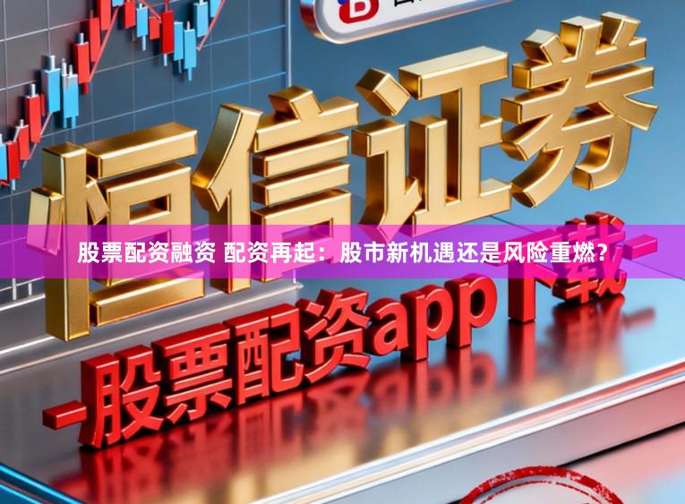 股票配资融资 配资再起：股市新机遇还是风险重燃？